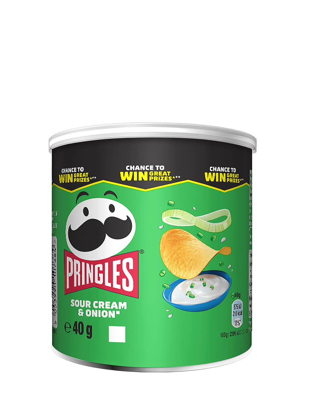картинка Принглс Pringles чипсы картофельные Sour cream & onion Сметана и лук 40 гр