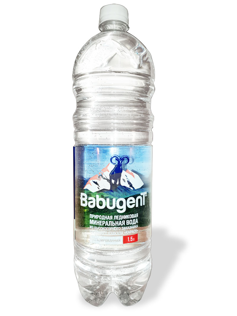 картинка минеральная вода «BABUGENT» негазированная 1,5 л.