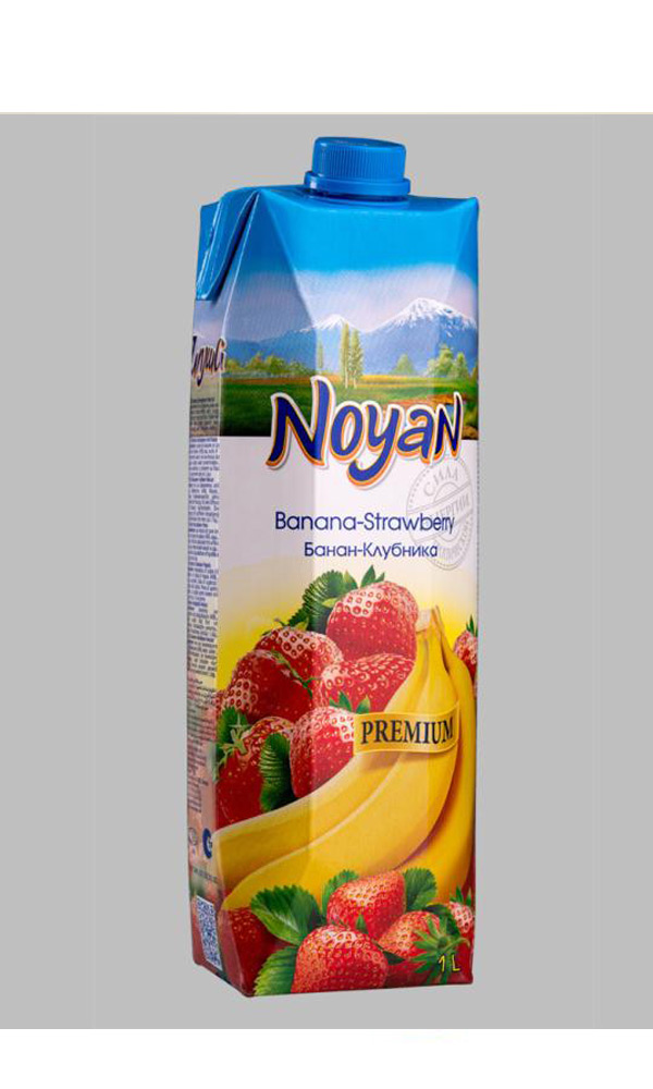 картинка NOYAN Бананово-клубничный нектар 1л оптом