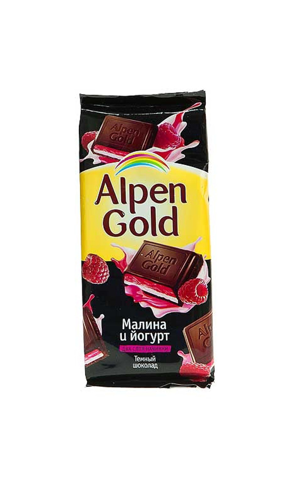 картинка  Альпен  гольд  малина/йогурт 90г.     