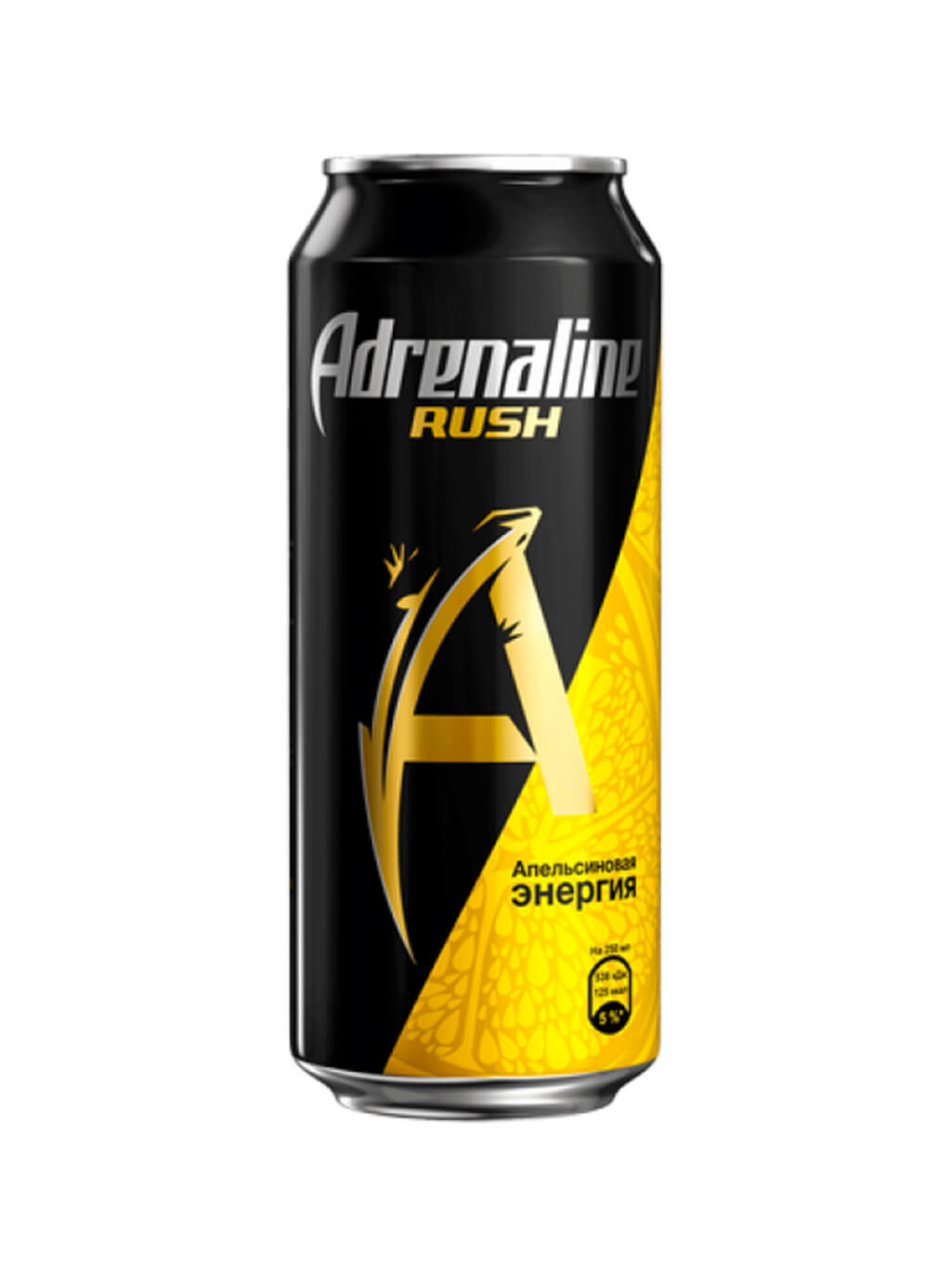 картинка Адреналин Раш Апельсиновая энергия Adrenaline Rush  449 мл ж_б Энергетический напиток (12 штук)