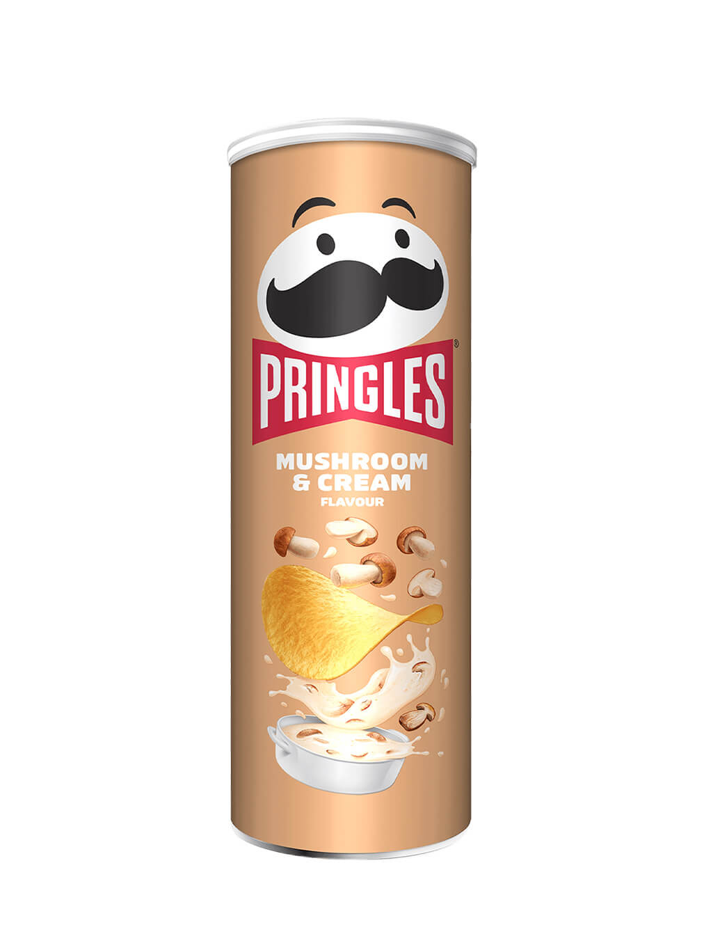 картинка Принглс Pringles чипсы картофельные Mushroom & cream Белые грибы и сметана 165 гр