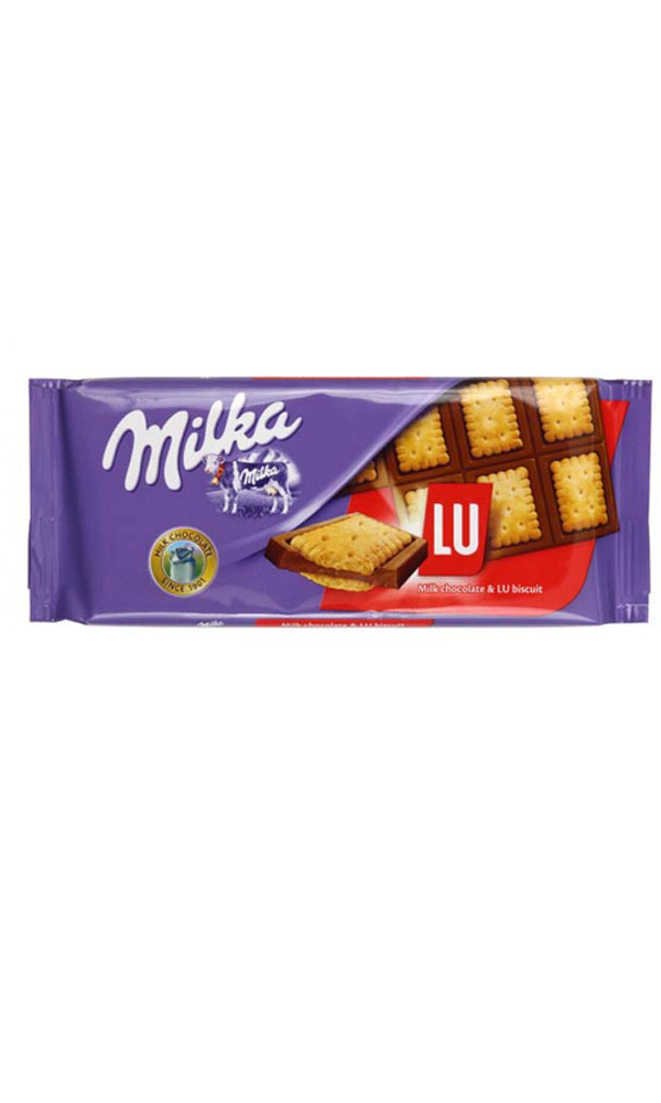 картинка Милка Шоколад с Печеньем 87г.   LU Biscuit (300)
