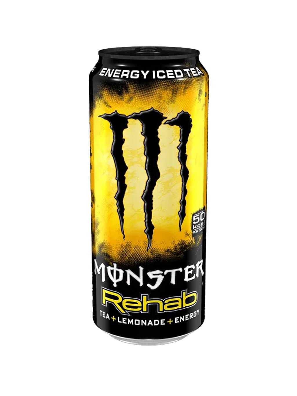 картинка Black Monster Energy Rehab Tea Lemonade Черный монстр энергетический напиток Чай лимонад банка 500 мл