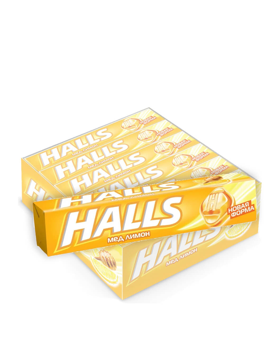 картинка Карамель леденцовая Halls Холс мёд и лимон по 33гр
