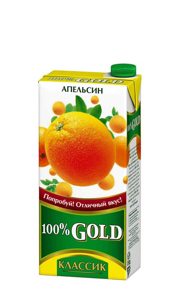 картинка 100% Gold Классик сок 0,95л апельсин