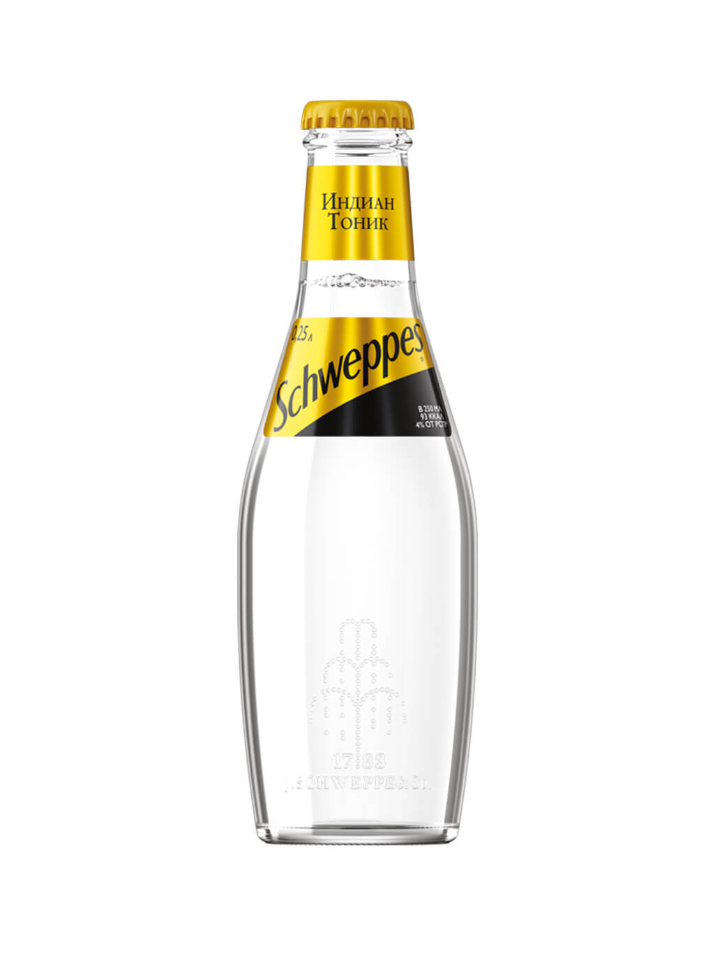 картинка Schweppes Швепс Индиан Тоник напиток сильногазированный стекло 0,25 л (12 шт)