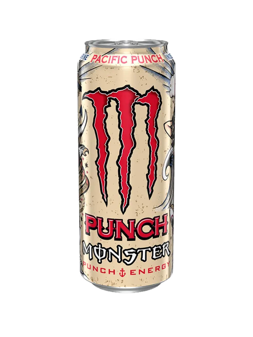 картинка Black Monster Energy Pacific Punch Черный монстр энергетический напиток тиоокеанский фруктовый пунш банка 500 мл