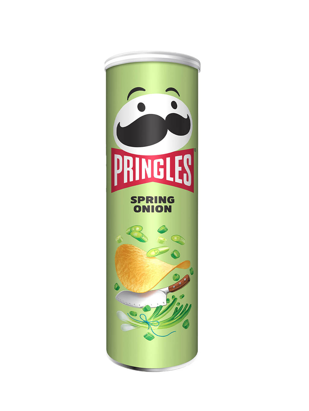 картинка Принглс Pringles чипсы картофельные Spring onion Зеленый лук 165 гр