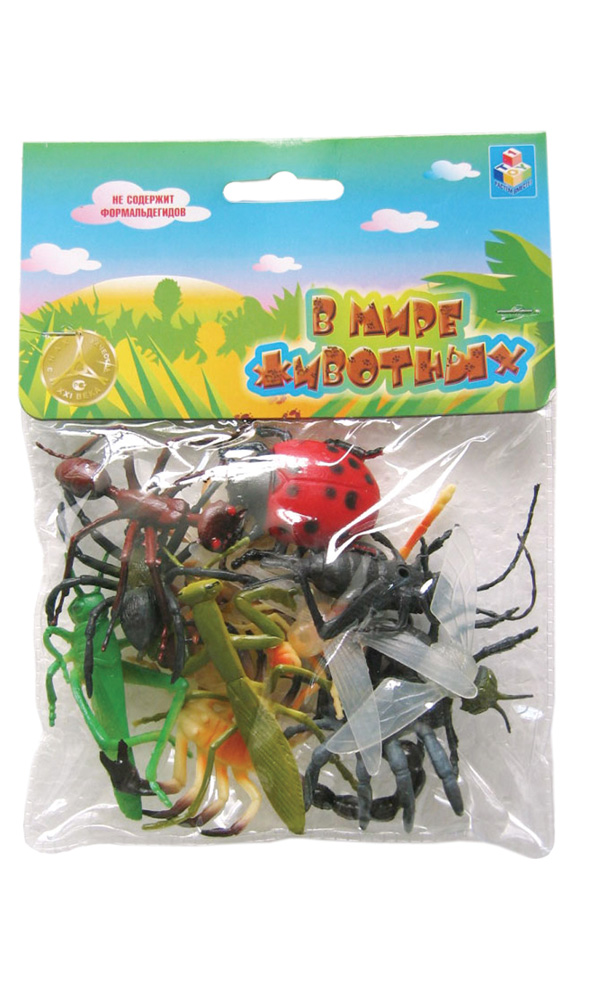 картинка Наб.игр.насекомых 12 шт х 5 см. в упаковке ПВХ c хедером