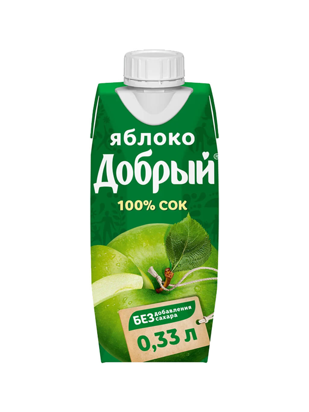 картинка Добрый Сок Яблоко т/пак 0,33 л (24 шт)