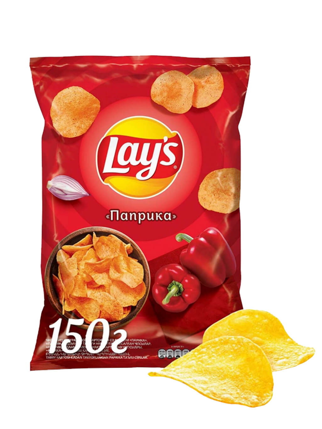 картинка Лэйс Lay's чипсы картофельные Паприка 150 гр