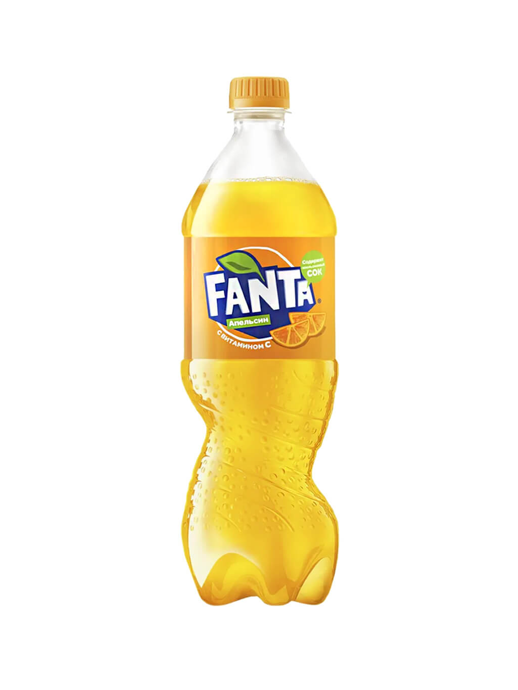 картинка Fanta Фанта апельсин ПЭТ 0,9 л газированный напиток (12 шт)