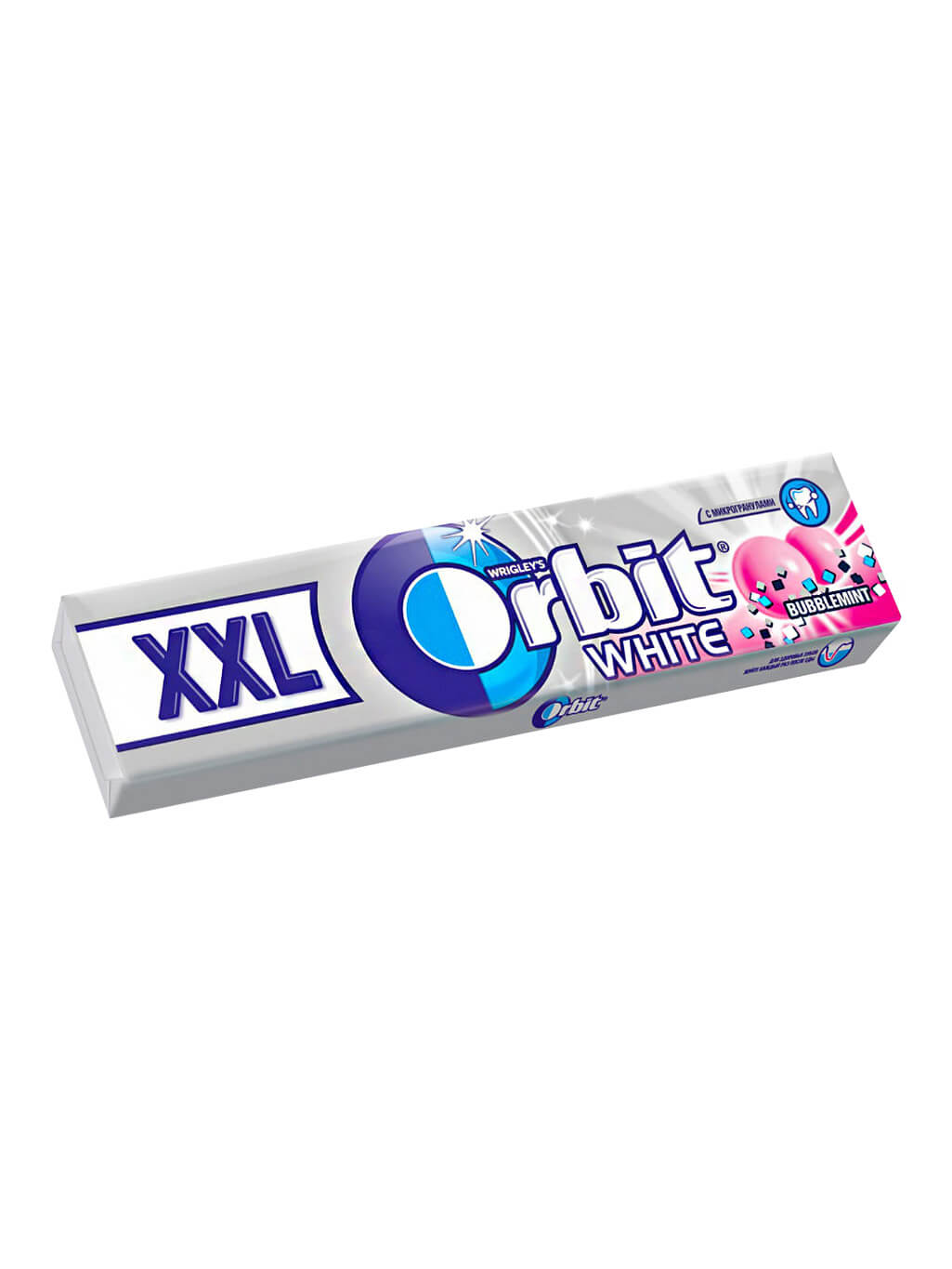 картинка Жевательная резинка Orbit White XXL Орбит Bubblemint без сахара 20,4 гр