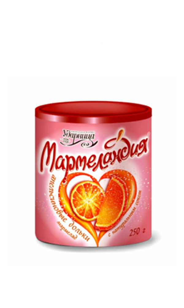 картинка Мармелад т.м. "Мармеландия" "Апельсиновые дольки" фас.1/250 